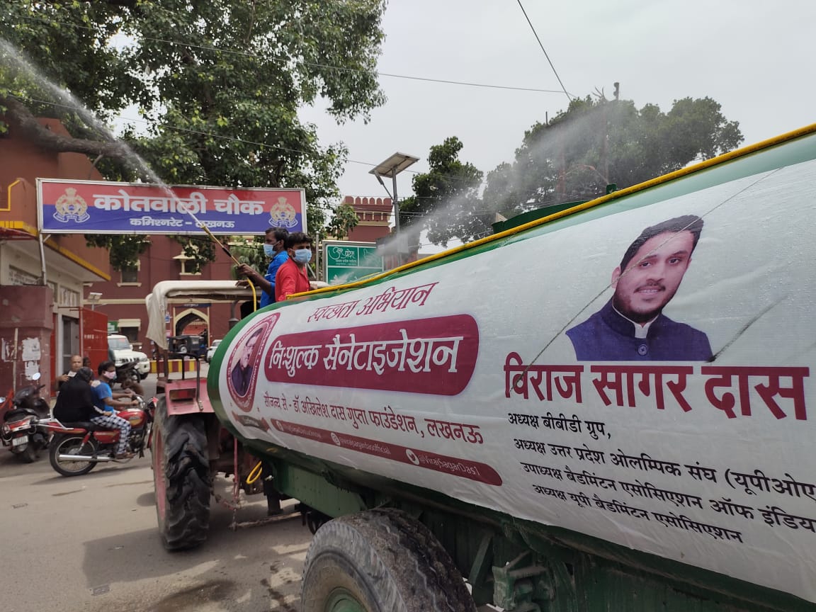Sanitization Drives In Various Parts Of Lucknow